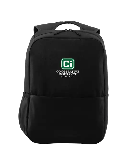 Access Square Laptop Black Backpack w/CI Icon Logo