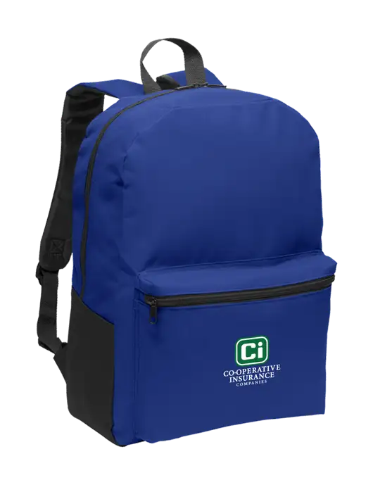 Casual Twilight Blue Lightweight Laptop Backpack w/CI Icon Logo