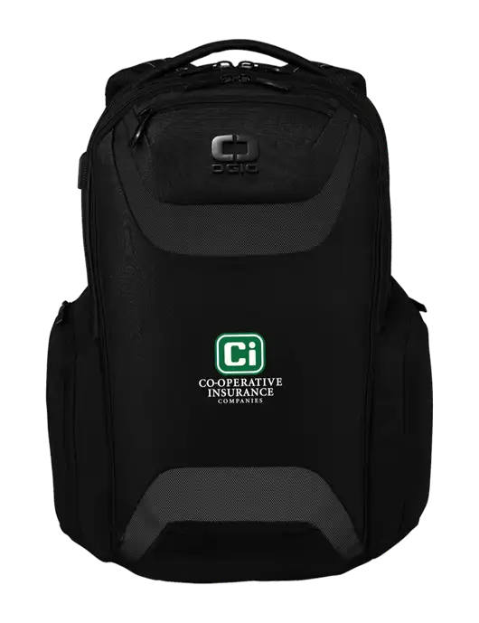 OGIO Black Charcoal Connected Pack w/CI Icon Logo