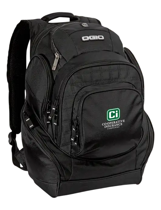 OGIO Black Mastermind Pack w/CI Icon Logo
