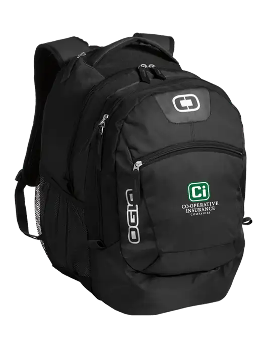 OGIO Black Rogue Pack
 w/CI Icon Logo