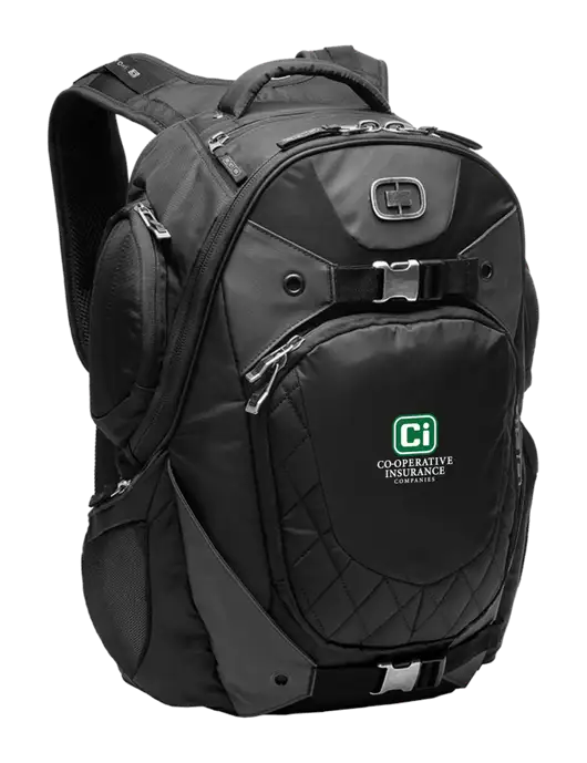 OGIO Black Squadron Pack w/CI Icon Logo