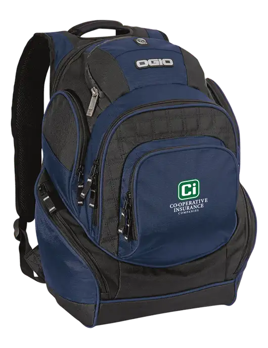 OGIO Navy Mastermind Pack w/CI Icon Logo