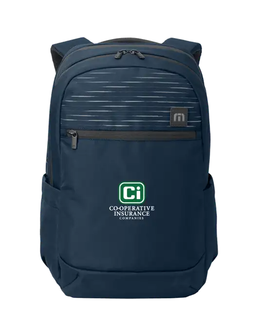 TravisMathew Navy Approach Backpack w/CI Icon Logo
