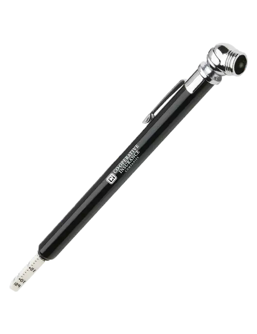 Quick View Black Tire Gauge w/CI Icon Logo