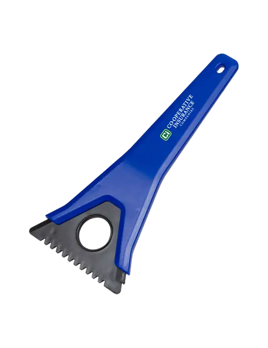 TriBlade Blue Windshield Scraper w/CI Icon Logo