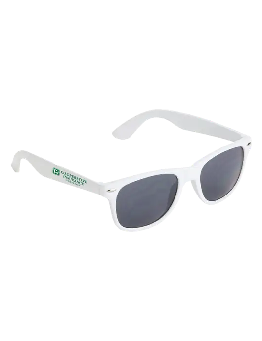 Daytona White Sunglasses w/CI Icon Logo