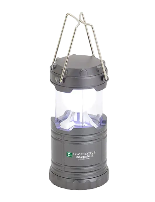 Gunmetal Mini Retro Lantern w/CI Icon Logo