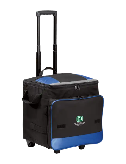 Twilight Blue Rolling Cooler w/CI Icon Logo