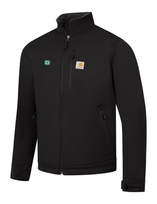 Carhartt Black Crowley Soft Shell Jacket w/CI Icon Logo