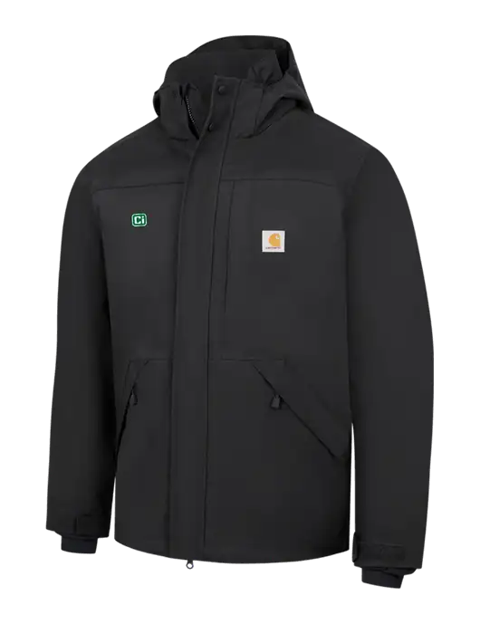 Carhartt Black Storm Defender Shoreline Jacket w/CI Icon Logo