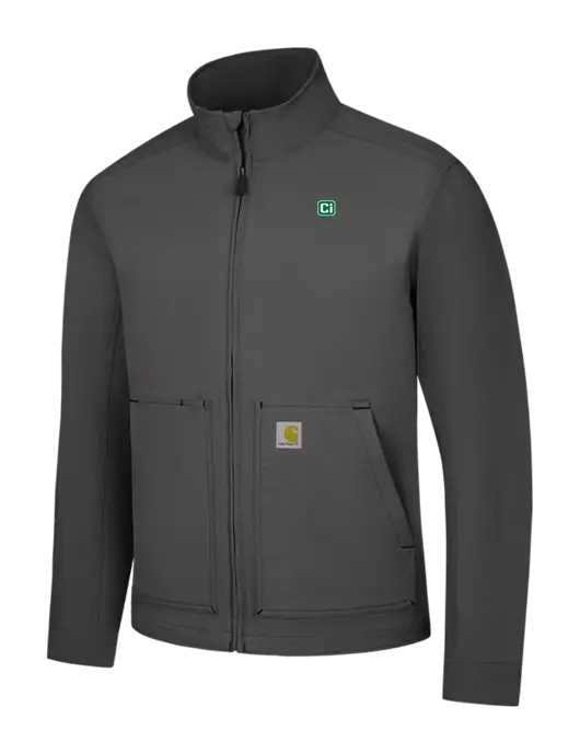Carhartt Dark Grey Super Dux Soft Shell Jacket w/CI Icon Logo