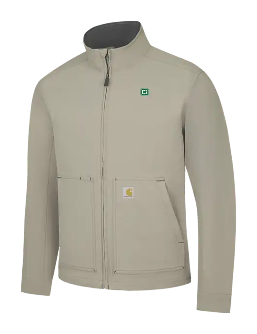 Carhartt Light  Grey Super Dux Soft Shell Jacket w/CI Icon Logo