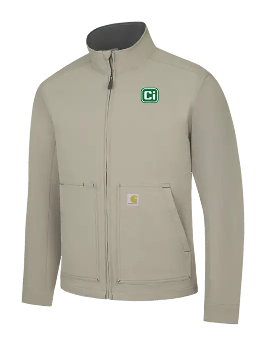 Carhartt Light  Grey Super Dux Soft Shell Jacket w/CI Icon Logo