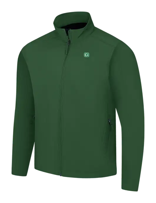 Dark Green Core Soft Shell Jacket w/CI Icon Logo