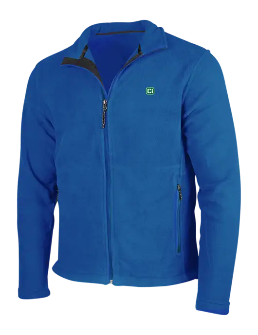 Dark Royal Fleece Jacket w/CI Icon Logo