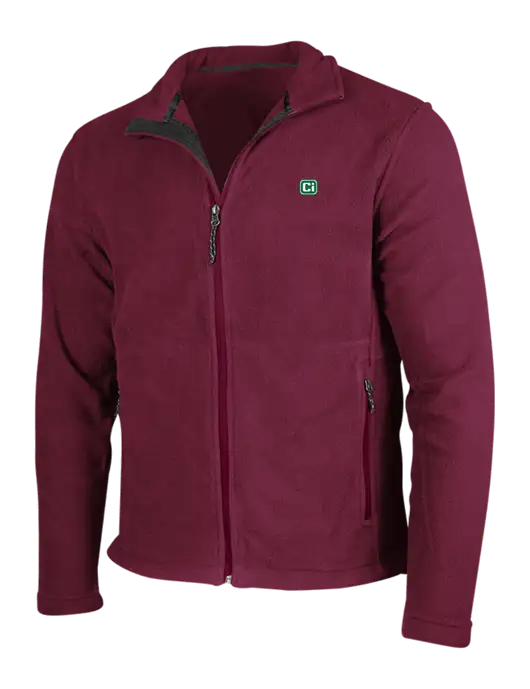 Maroon Fleece Jacket w/CI Icon Logo