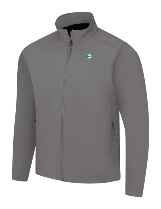 Medium Grey Core Soft Shell Jacket w/CI Icon Logo