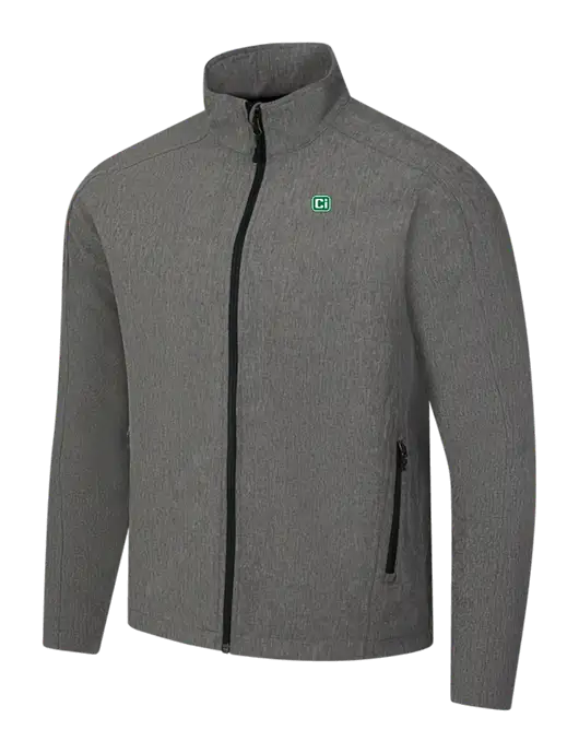 Medium Grey Heather Core Soft Shell Jacket w/CI Icon Logo