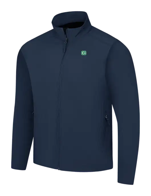 Navy Core Soft Shell Jacket w/CI Icon Logo