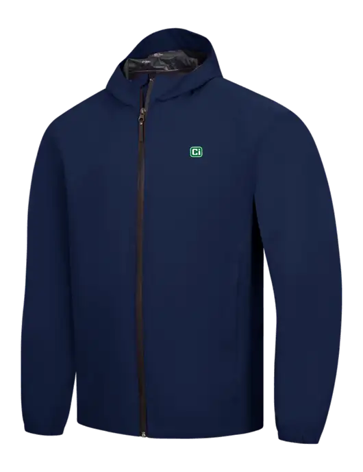 Navy Essential Rain Jacket w/CI Icon Logo
