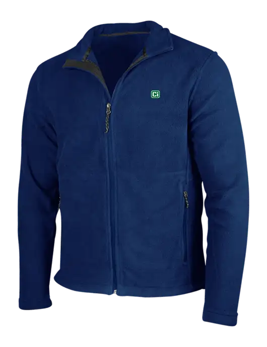 Navy Fleece Jacket w/CI Icon Logo