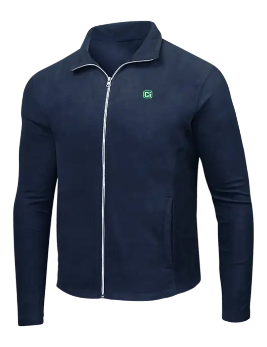 Navy Microfleece Jacket w/CI Icon Logo