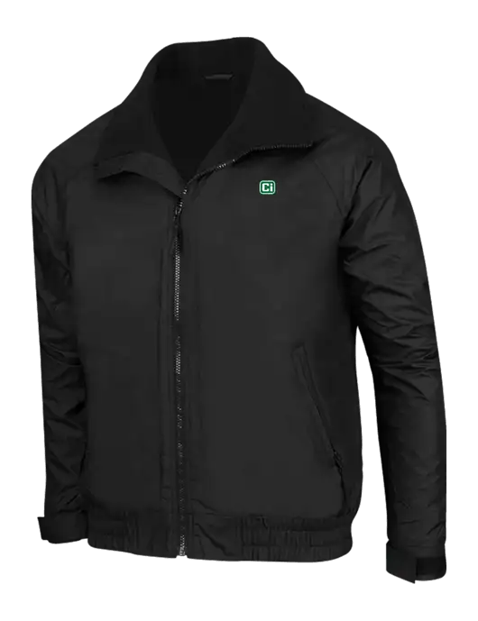 True Black/True Black Classic Competitor Jacket w/CI Icon Logo