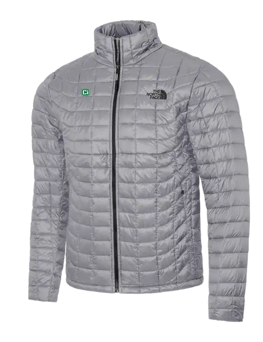 North Face Medium Grey ThermoBall Trekker Jacket w/CI Icon Logo