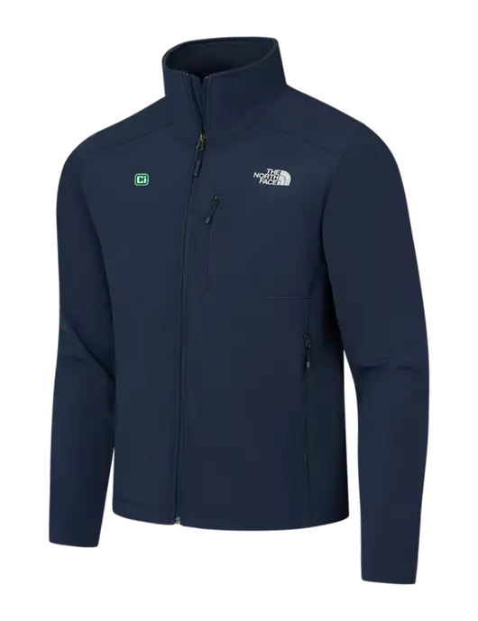 North Face Navy Apex Barrier Soft Shell Jacket w/CI Icon Logo