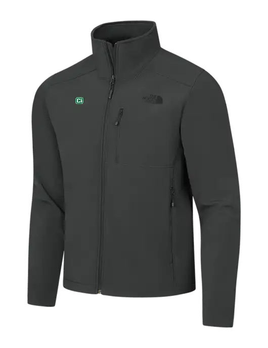 The North Face Dark Medium Grey Apex Barrier Soft Shell Jacket w/CI Icon Logo