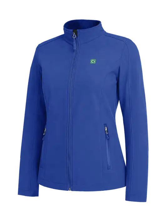 Dark Royal Womens Core Soft Shell Jacket w/CI Icon Logo