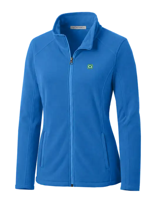 Light Royal Womens Microfleece Jacket w/CI Icon Logo