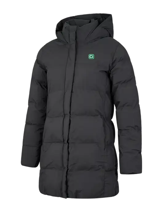 Mercer+Mettle Womens Dark Grey Puffy Parka  w/CI Icon Logo