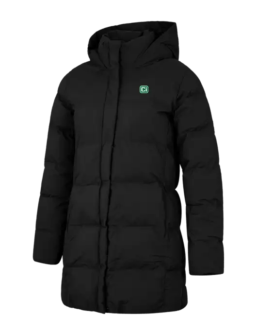 Mercer+Mettle Womens Deep Black Puffy Parka  w/CI Icon Logo