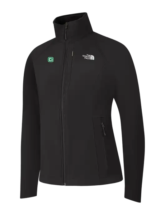 North Face Womens Black Apex Barrier Soft Shell Jacket  w/CI Icon Logo