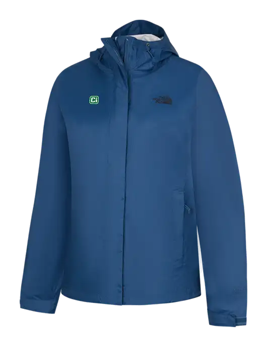 The North Face Womens Navy DryVent Rain Jacket w/CI Icon Logo