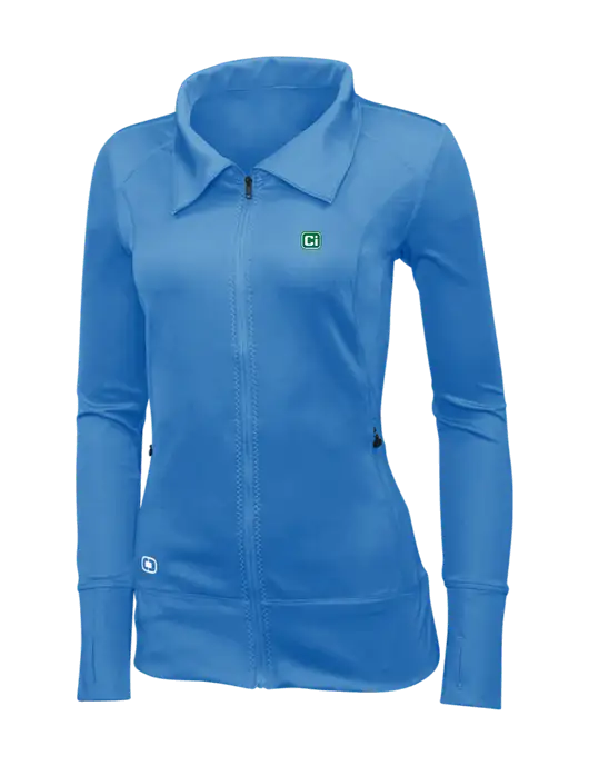OGIO Royal Blue Womens Endurance Fulcrum Full-Zip w/CI Icon Logo