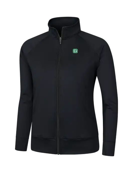 Womens Black NRG Fitness Jacket w/CI Icon Logo